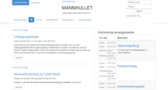 Desktop Screenshot of msk.mannhullet.no